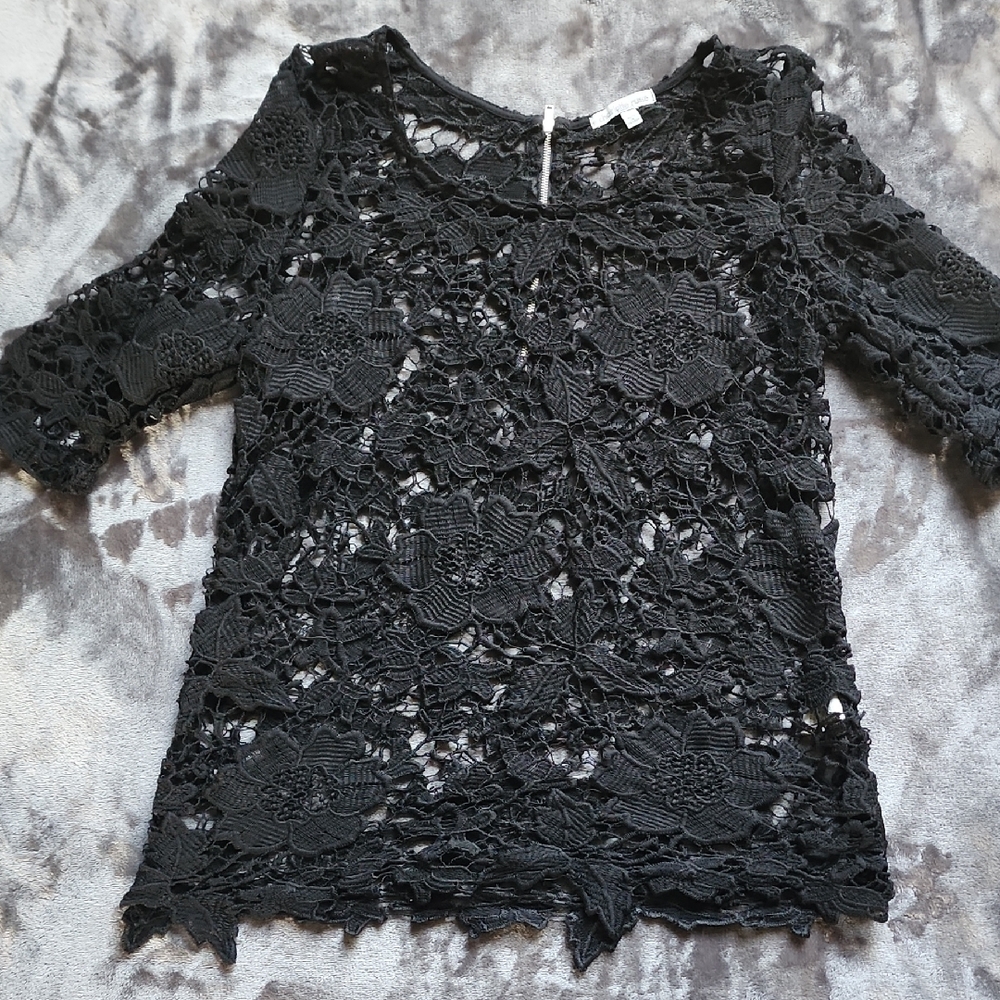 Charlotte Russe Black Lace Top
